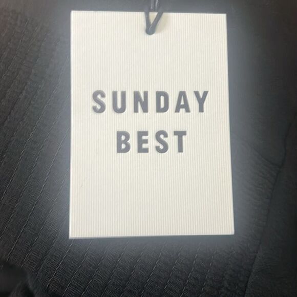 ARITZIA SUNDAY’S BEST DELIAH  BLACK NWT‎ MINI DRESS SIZE L - Picture 5 of 10